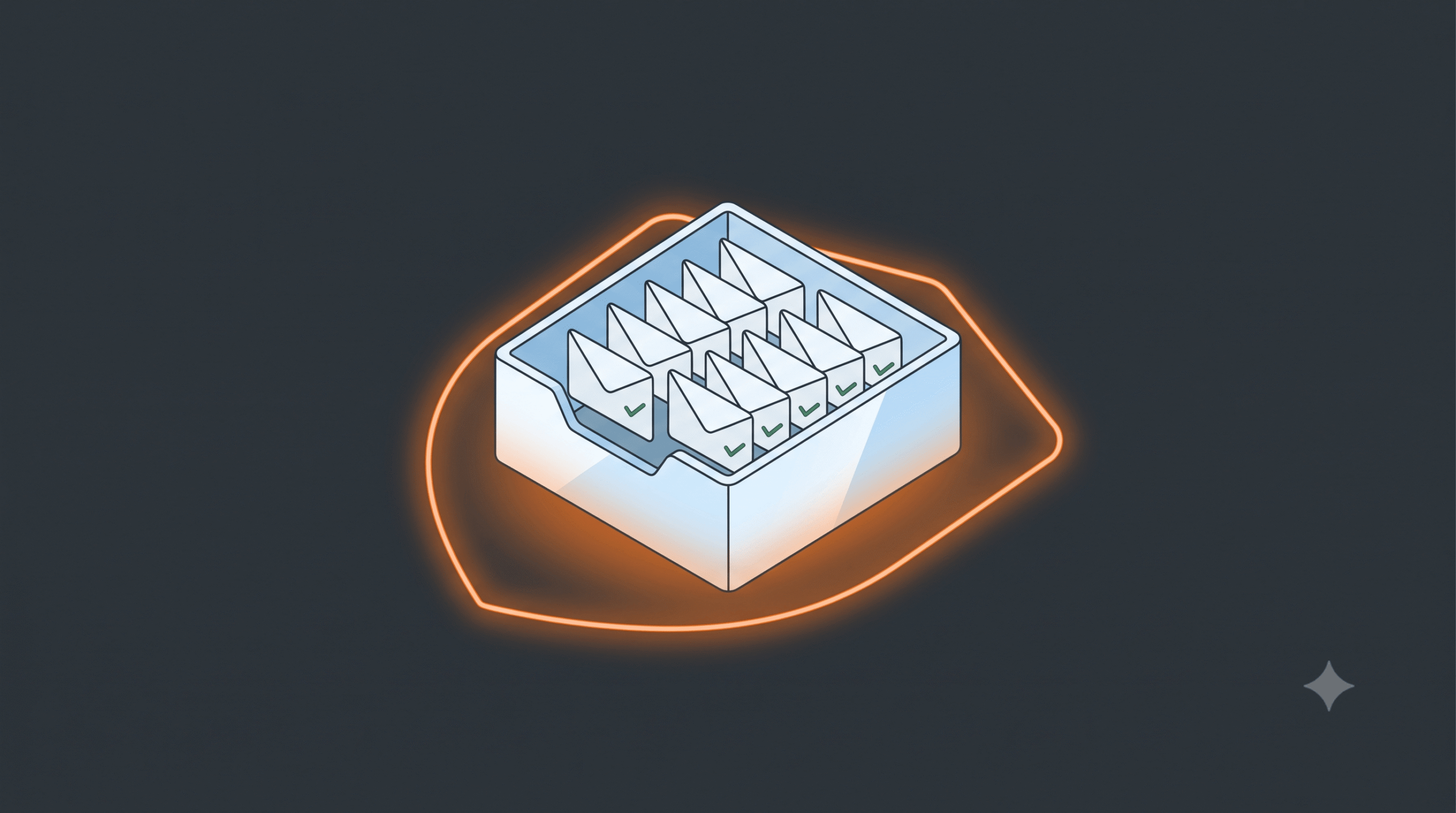 Secured emails protected by DMARC authentication shield illustration